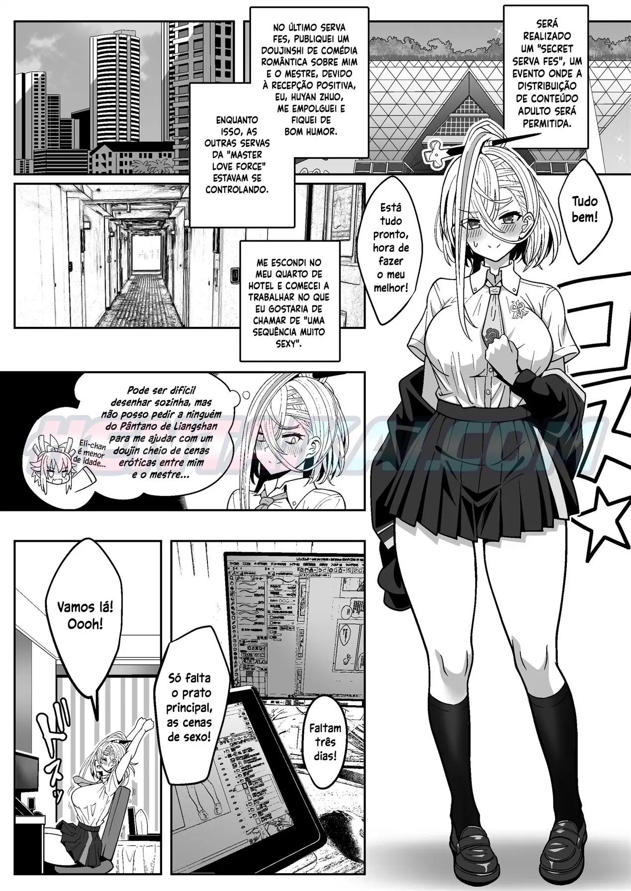 Koenshaku-chan to H na Doujinshi o Tsukuru Hanashi - Foto 3