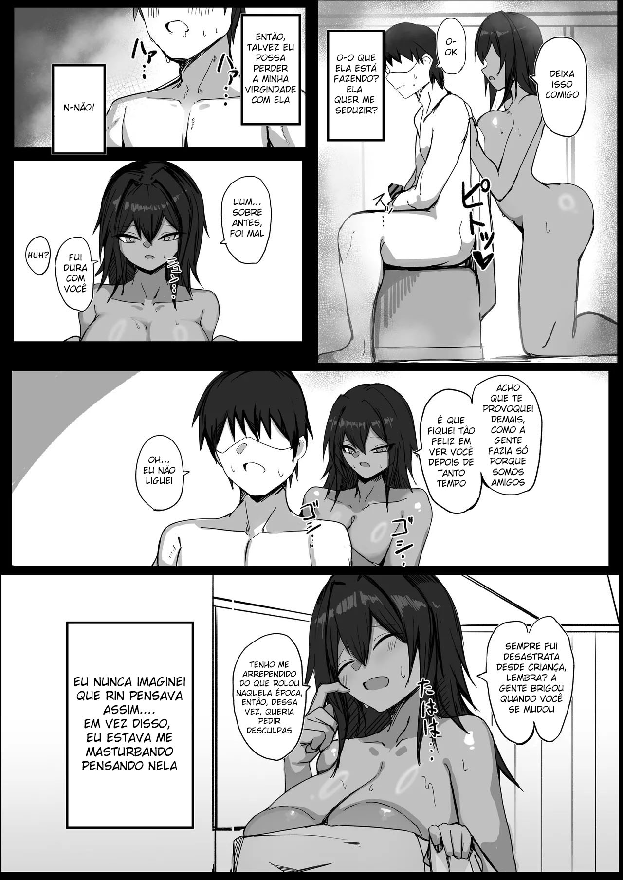 Mukashi Otoko dato Omotteta Kasshoku Bakunyuu Osananajimi to H Suru Hon Zenpen - Foto 13