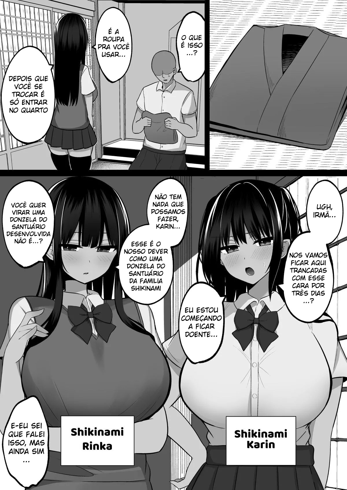 Inshin no Miko ~ Mura no Okute de Bokki Chinpo ni Sakaraenai Deka Chichi Miko Shimai to Jinja ni Tojikomerare… Bokki Shimakuri Tanezuke Shimakuri no Mikkakan - Foto 3