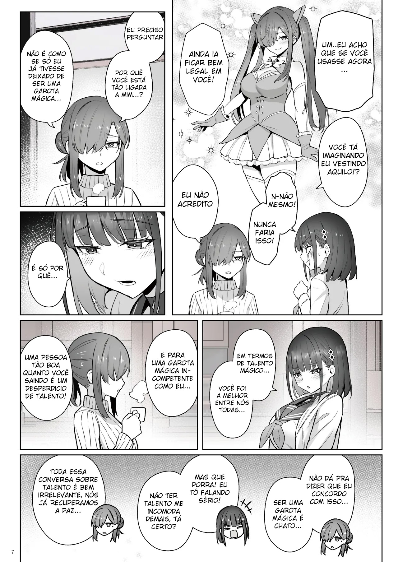 Moto Mahou Shoujo no Shigoto Hanashi Ao Zenjitsutan - Foto 5
