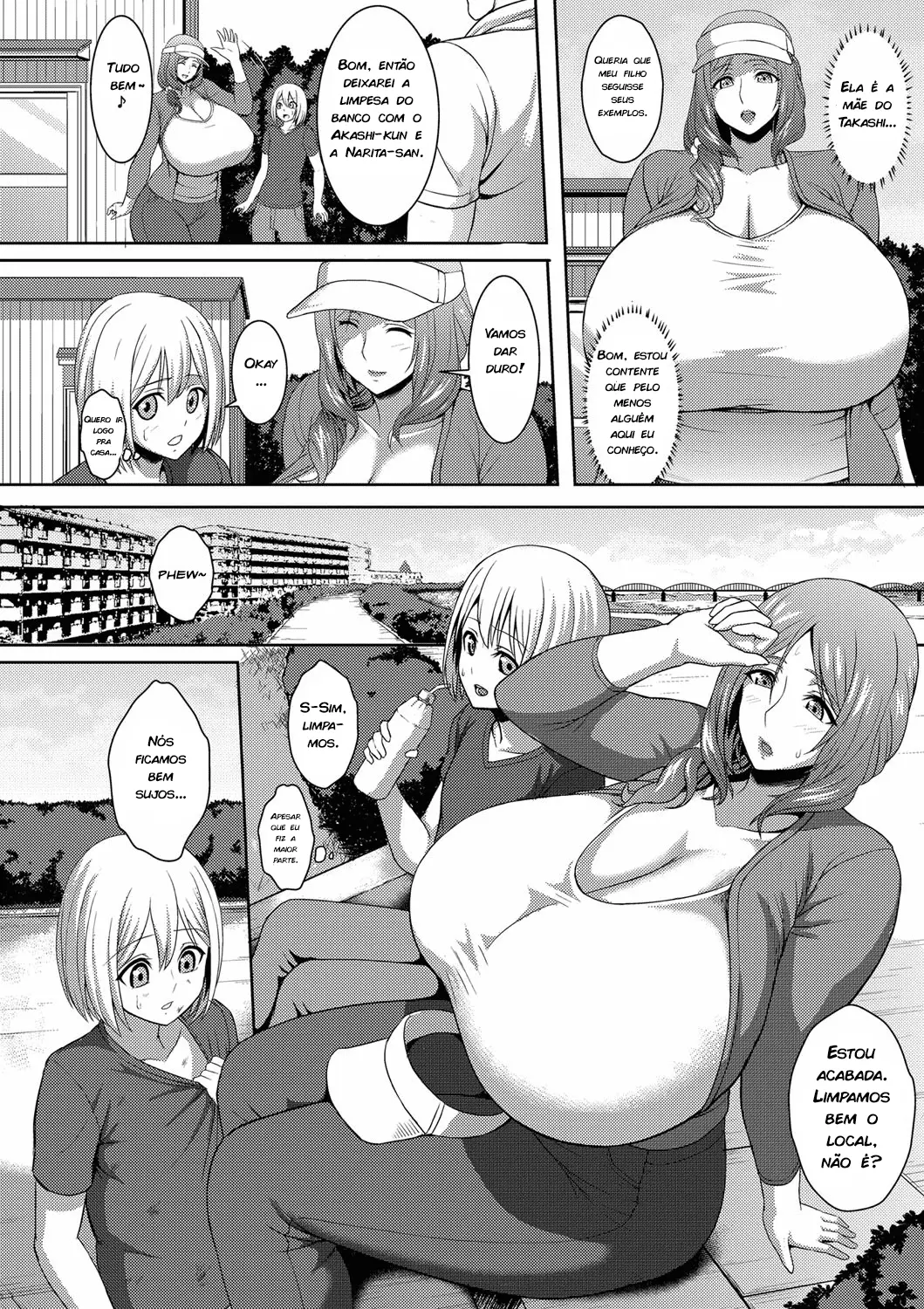 Chounyuu Okaa-san Chounai Souji de Hito Yogore - Foto 2