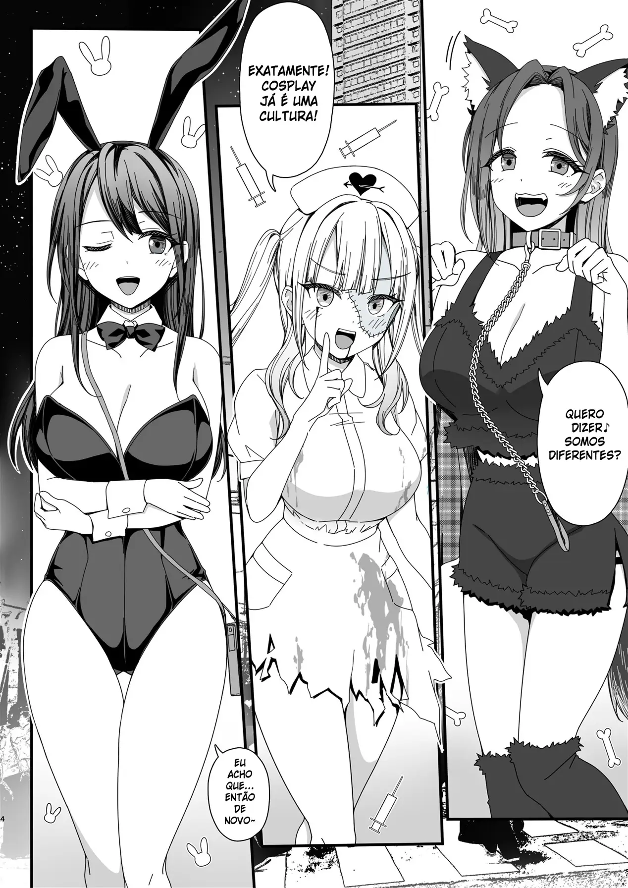 Halloween de Ukareta Gal-tachi ni Saimin Seisai o!! - Foto 4