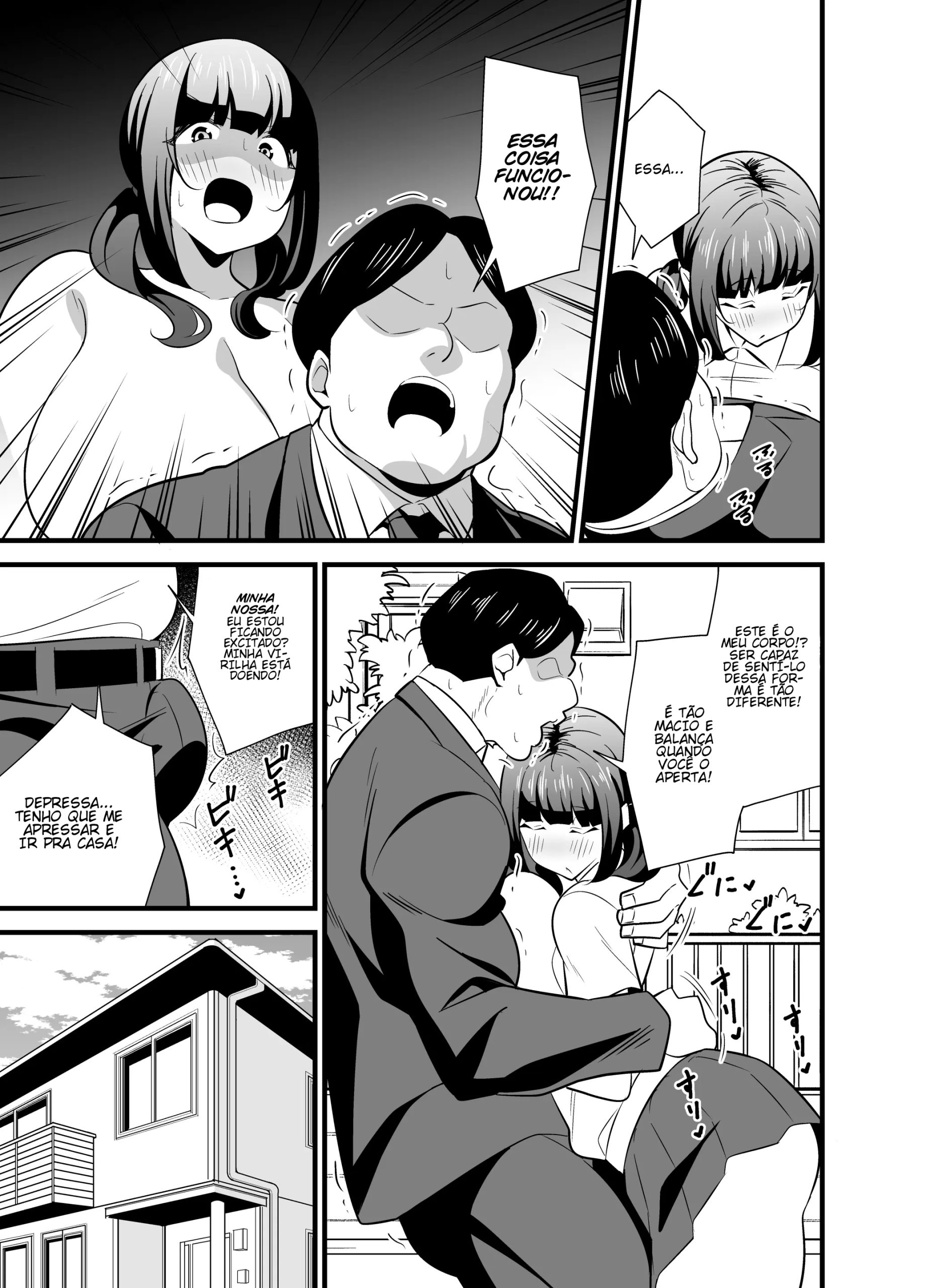 Jibun no Karada ga Dosukebe Sugiru node Appli de Oji-san no Karada o Nottotte Yaritai Houdai Shichaimashita - Foto 8