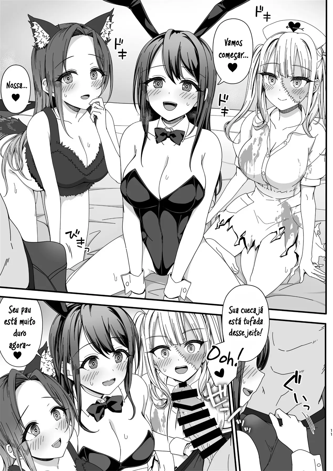 Halloween de Ukareta Gal-tachi ni Saimin Seisai o!! - Foto 11