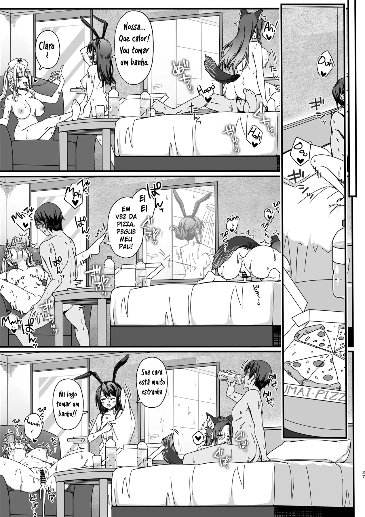 Halloween de Ukareta Gal-tachi ni Saimin Seisai o!! - Foto 27