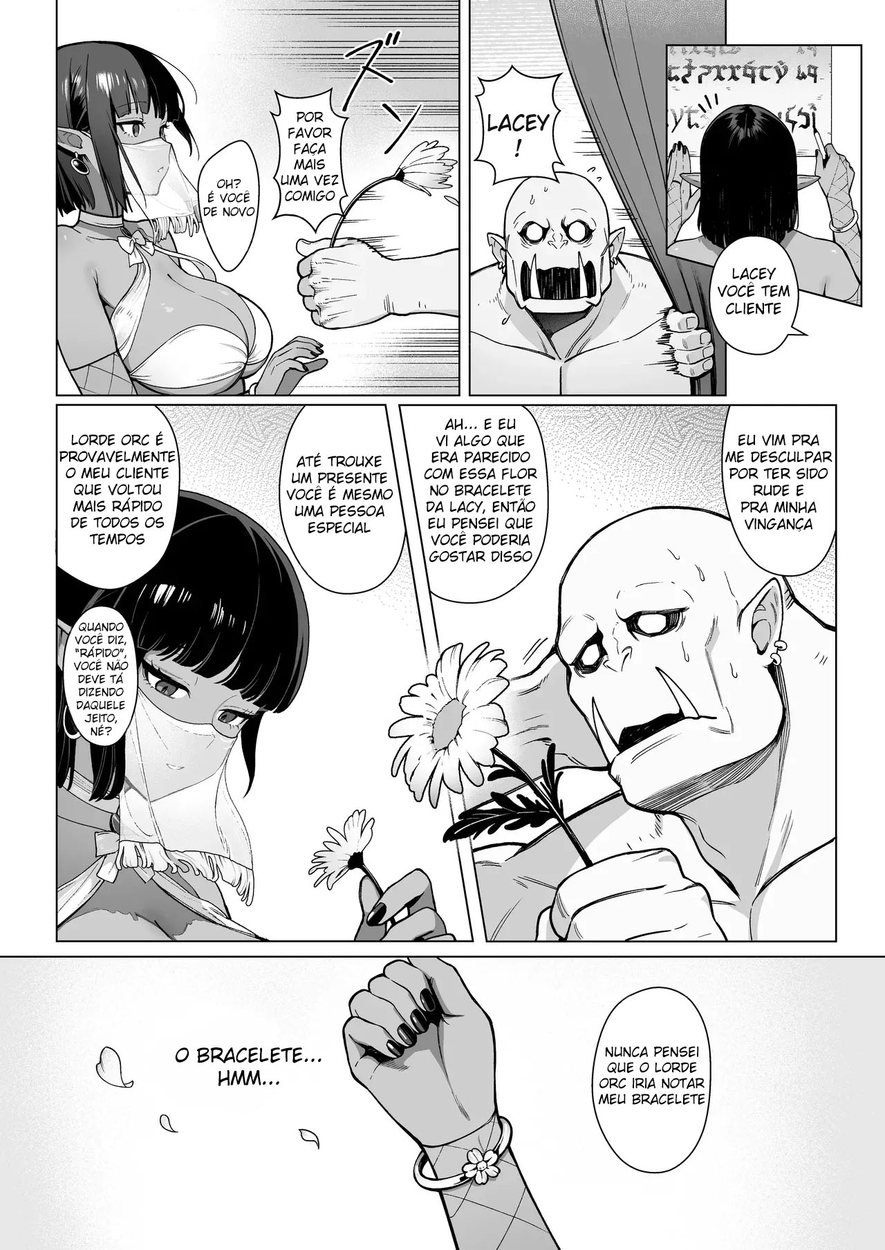 Yosei Shoukan 3-goushitsu Lacy ~Kasshoku Hada Elf o Shimei Shita Dotei Orc~ 1 - Foto 26