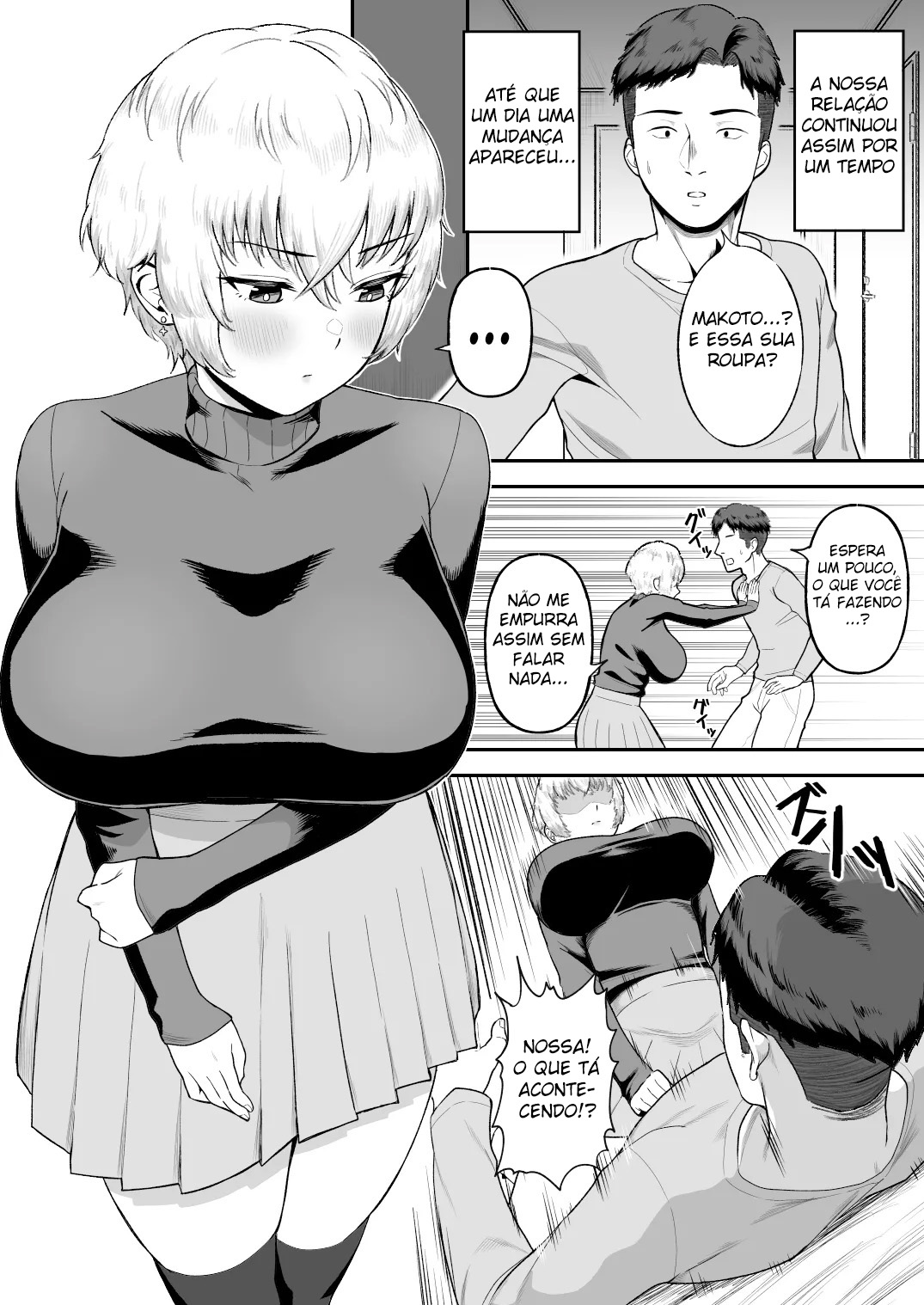 Shinyuu no Ikemen Danshi ga Jitsu wa Bakunyuu Joshi da to Hanmei shita Baai - Foto 32
