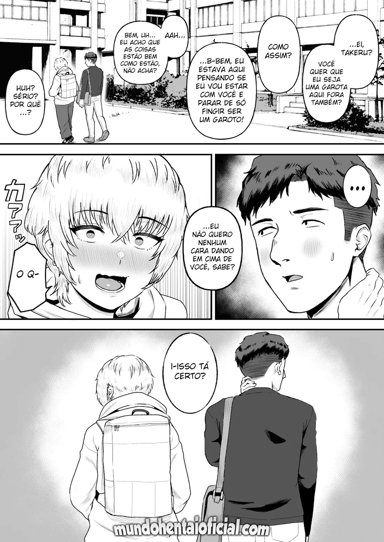 Shinyuu no Ikemen Danshi ga Jitsu wa Bakunyuu Joshi da to Hanmei shita Baai - Foto 41