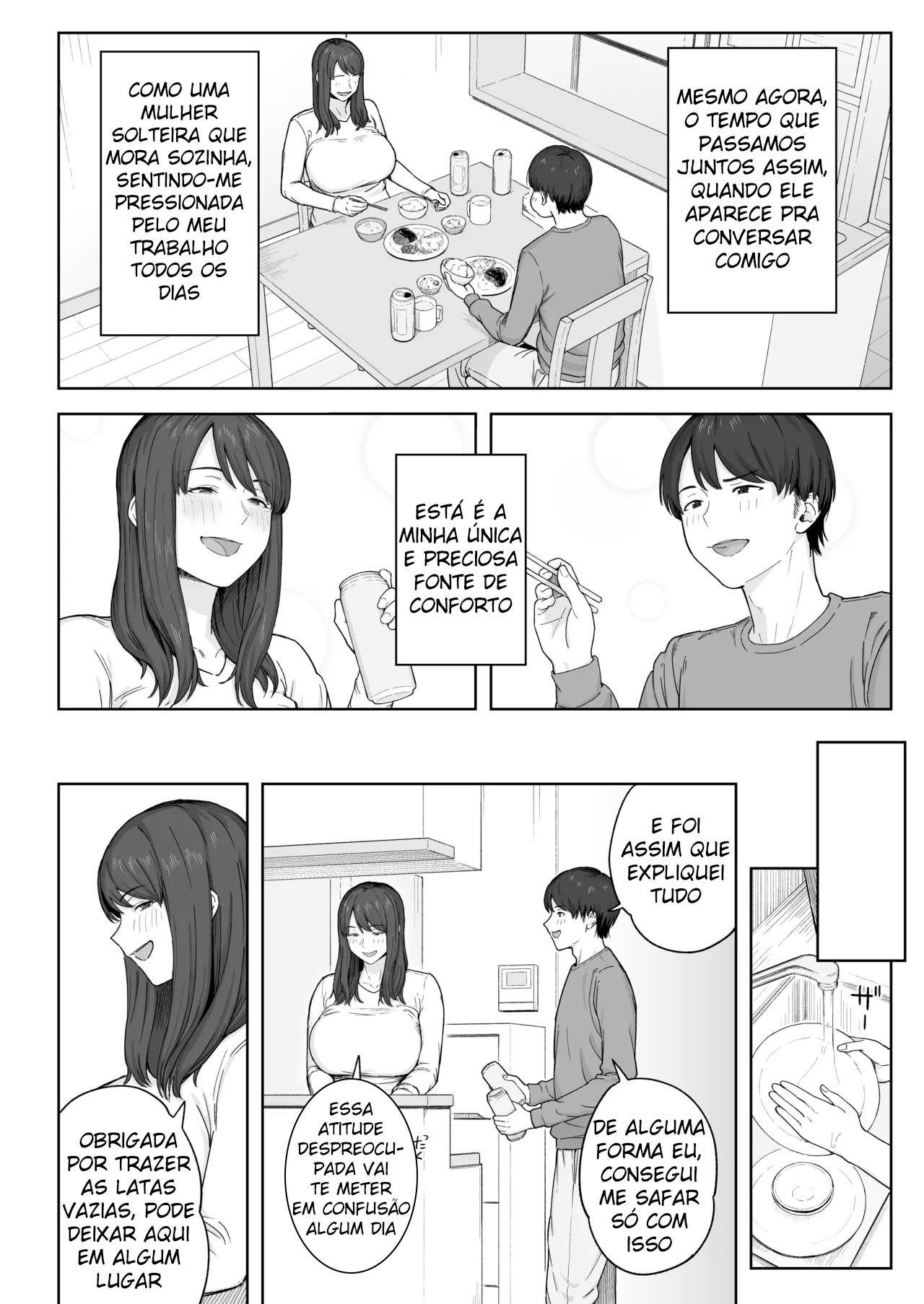 Yuuhan no Ato wa Oba-chan to | Spending Time With My Aunt After Dinner - Foto 5