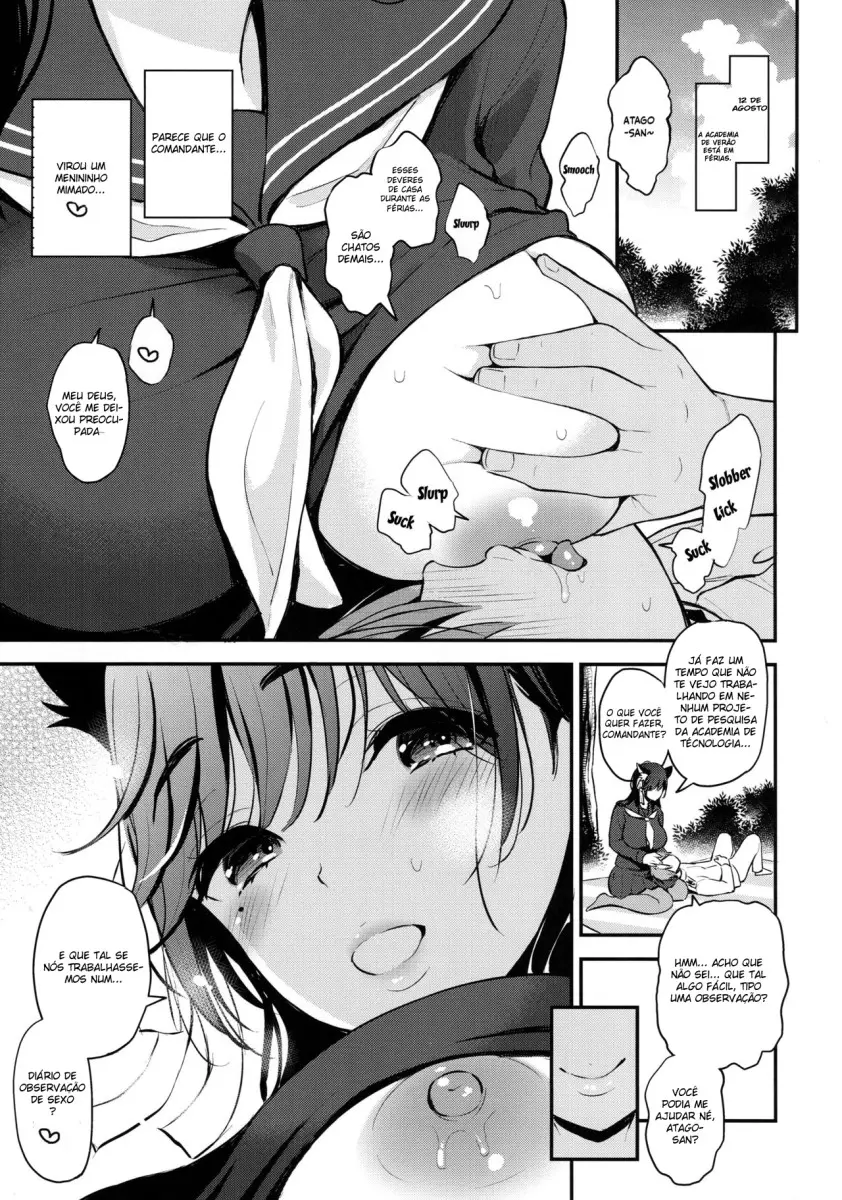 Boku to Atago Onee-san no Natsuyasumi Sei Kansatsu Nikki - Foto 4