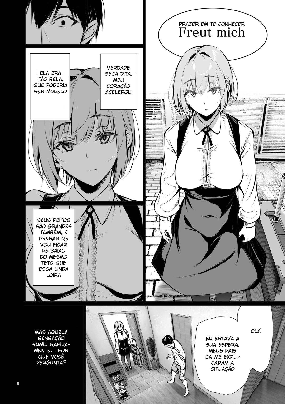 Homestay-chu no Doitsu Musume ga Issho ni Furo ni Haitte Kuru Wake - Foto 8