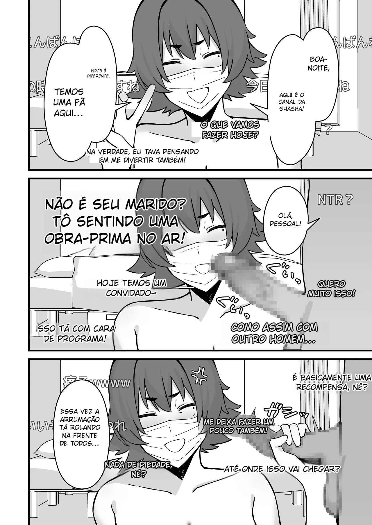 Hitozuma Ero Haishinsha-san Otto no Joshi ni Mibareshite Kyosei Kokai SEX Kami Hoso - Foto 17