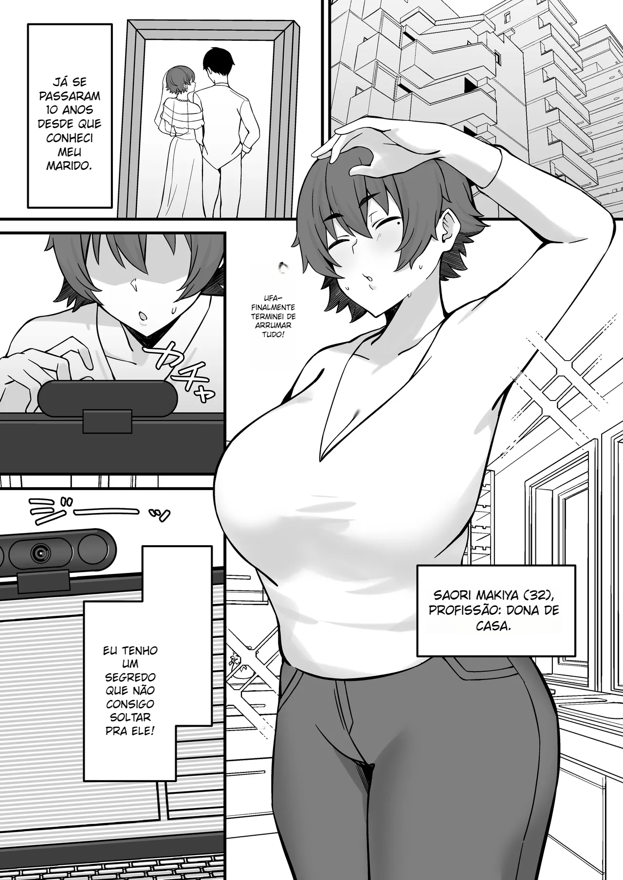 Hitozuma Ero Haishinsha-san Otto no Joshi ni Mibareshite Kyosei Kokai SEX Kami Hoso - Foto 2