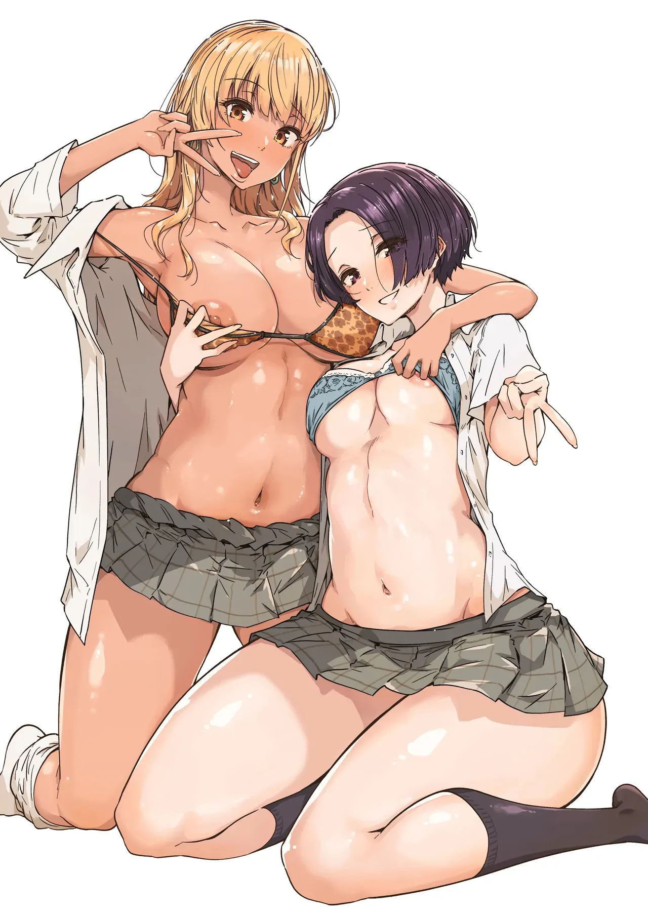 Osananajimi no Futago Gal ni Chikubi o Kaihatsu Sareta Ore - Foto 2