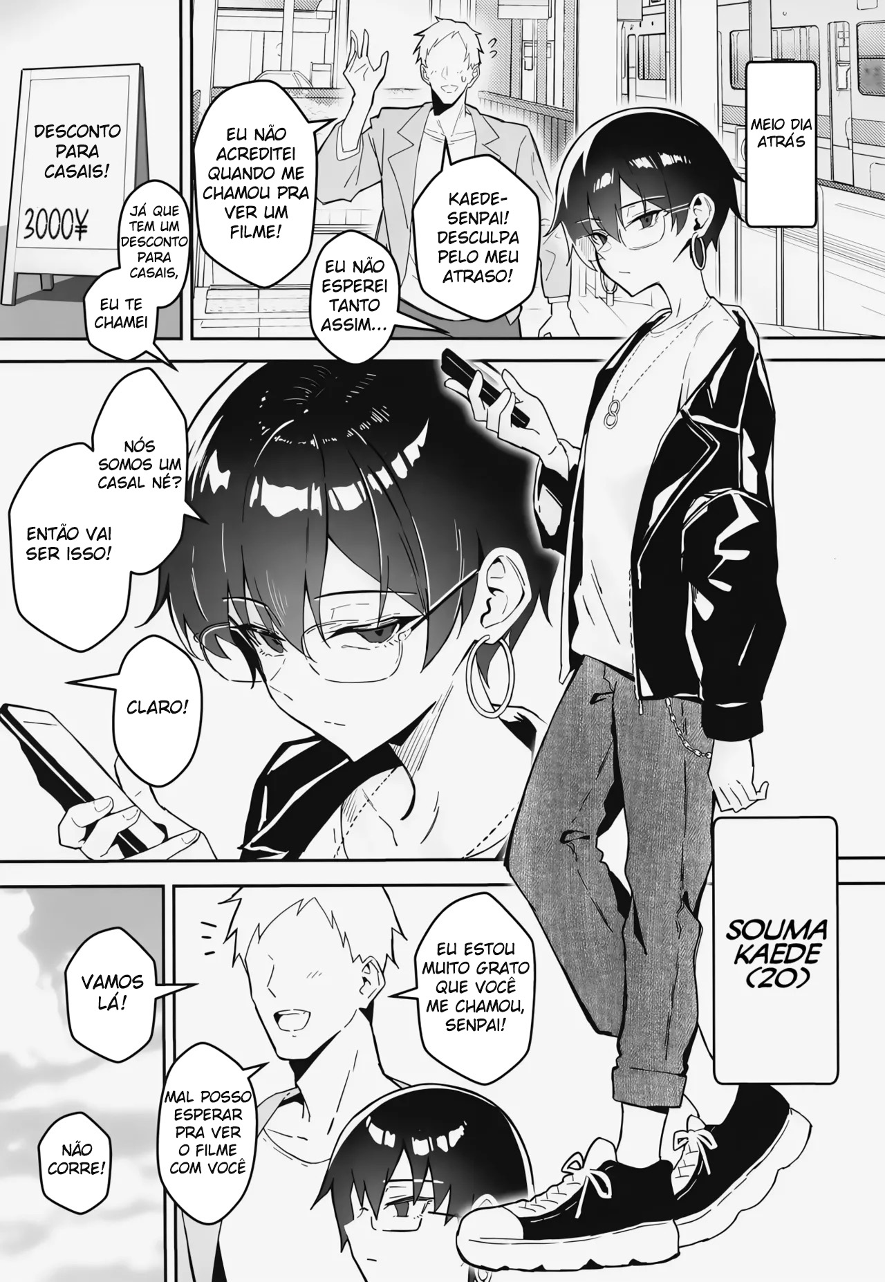 Buaisou na Kakure Kyonyuu Boyish Kanojo to Taikutsu na Date - Foto 4