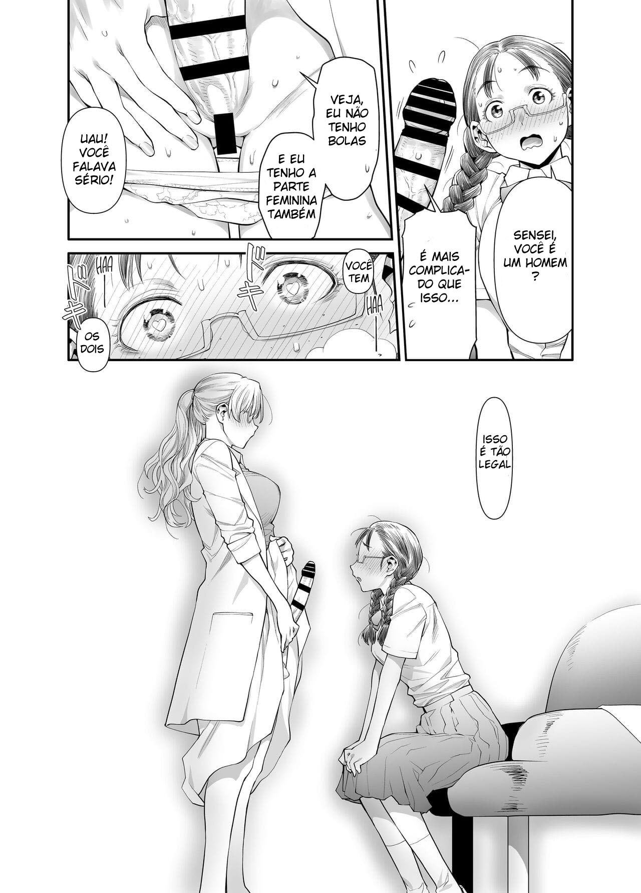 Zenbu, Sensei no Sei. Futanari Onna Kyoushi ga Onanie Chuudoku Yuutousei o Sukkirisaseru Hanashi. - Foto 11