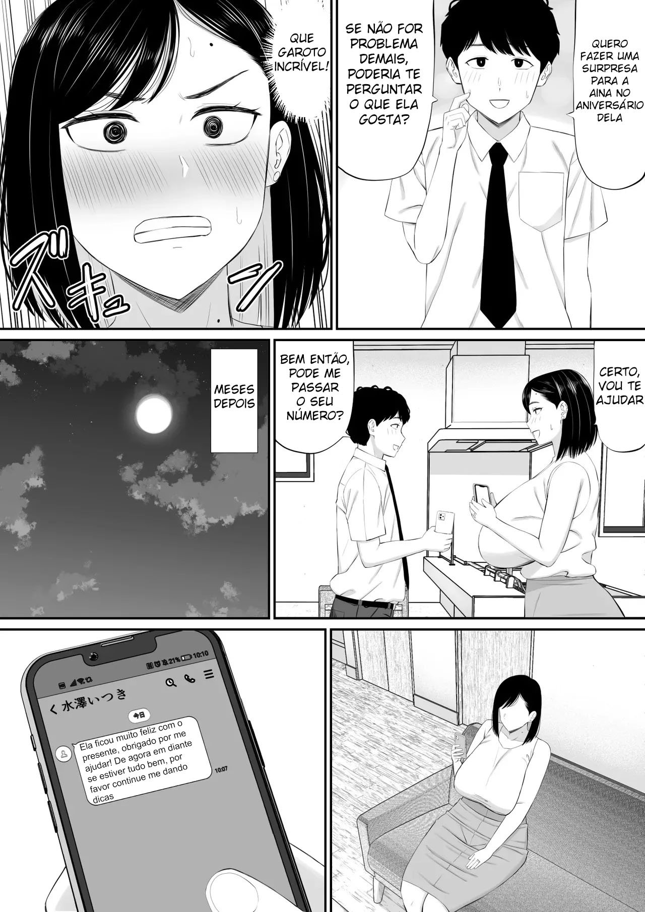 Sewayaki Kaa-san Musume no Kareshi ni Tanomarete Hitohada Nugu - Foto 5