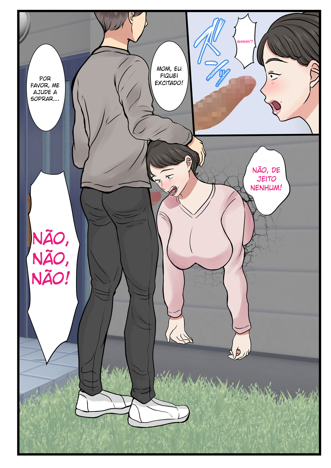 Haha ga Kabe ni Hamatte Ugokenakatta node... - Foto 17