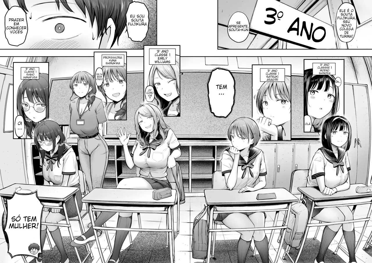 Tenkou Saki no Do-Inaka de Class no Kanojyo Kouho Tachi ga Zenin Hatsujyouki Sugiru - Foto 4